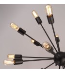 Abigali Lampa wisząca Retro Spikes, czarny 18XE27