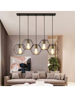 Abigali Honey pendant lamp LWH-5XE27, black 5xE27 - product 2