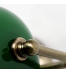 Abigali Kinkiet Bankierka E27 vintage zielony BANKER-K-G-E27