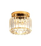 Abigali Glamour Lampa sufitowa Cristal E27 złoty CRK-E27