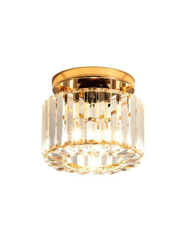 Abigali Glamour Lampa sufitowa Cristal E27 złoty CRK-E27