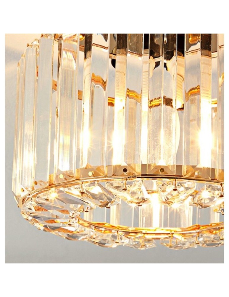 Abigali Glamour Lampa sufitowa Cristal E27 złoty CRK-E27