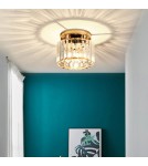 Abigali Glamour Lampa sufitowa Cristal E27 złoty CRK-E27