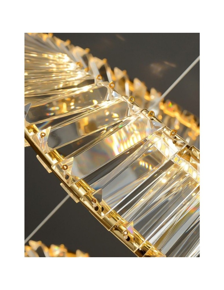 Abigali Glamour Lampa wisząca LED Cristal 36W 3000K , złoty CRLW-36W