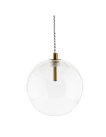 Abigali GLOBO2 G4 pendant lamp ⌀150mm glass, gold elements