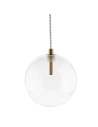 Abigali GLOBO2 G4 pendant lamp ⌀150mm glass, gold elements