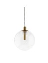Abigali GLOBO2 G4 pendant lamp ⌀120mm glass, gold elements