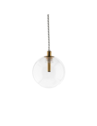 Abigali GLOBO2 G4 pendant lamp ⌀100mm glass, gold elements
