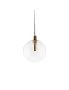 Abigali GLOBO2 G4 pendant lamp ⌀100mm glass, gold elements