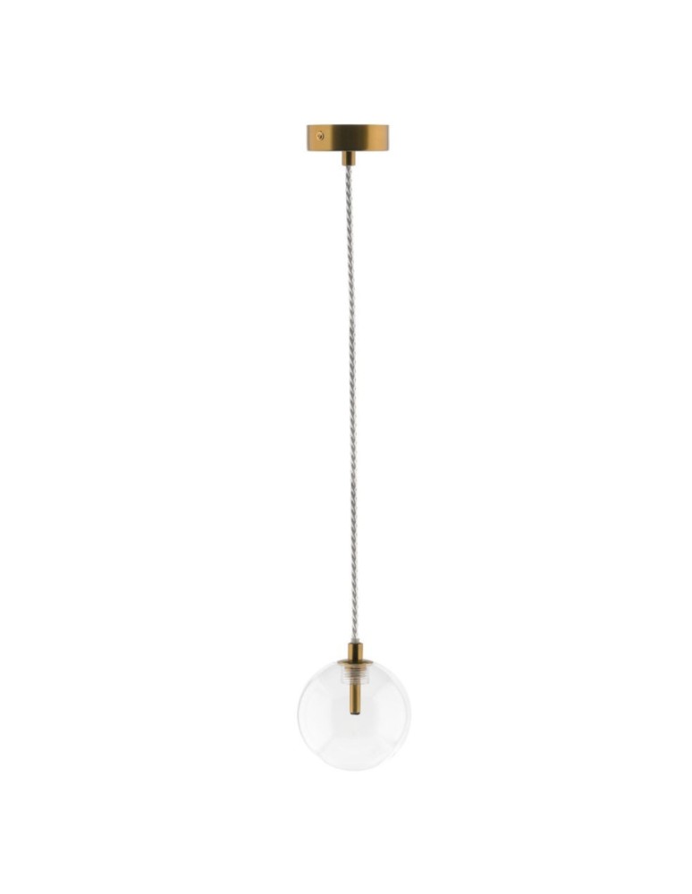 Product categories - Abigali GLOBO2 G4 pendant lamp ⌀100mm glass, gold elements - product kolory-swiatla.pl 4