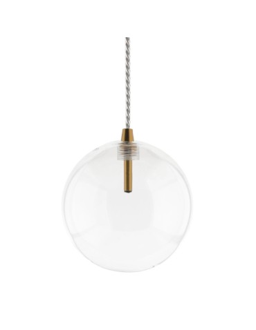 Abigali GLOBO G4 pendant lamp ⌀150mm glass, gold elements