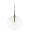Abigali GLOBO G4 pendant lamp ⌀150mm glass, gold elements