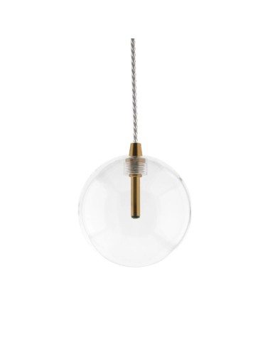 Abigali GLOBO G4 pendant lamp ⌀120mm glass, gold elements