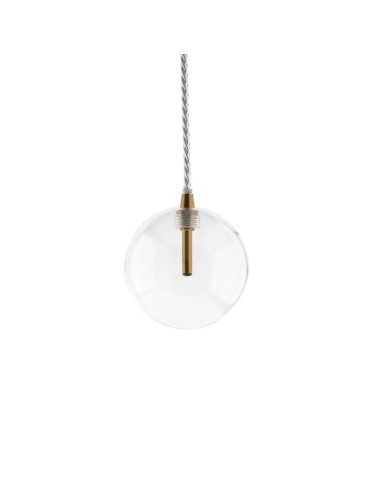Abigali GLOBO G4 pendant lamp ⌀100mm glass, gold elements