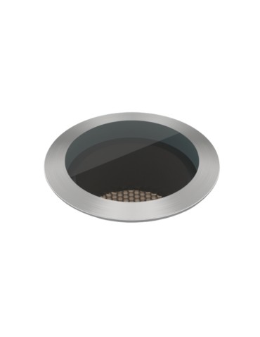 Abigali LED Vanguard 7W IP67 WW silver recessed outdoor luminaire Ø75mm