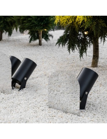 Abigali Raven 9W IP66 WW outdoor LED spotlight black - product 2