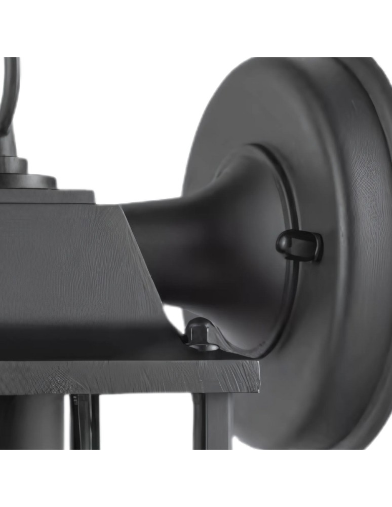 Outdoor wall lamps - Abigali LZK outdoor lantern wall lamp 1xE27 black - product kolory-swiatla.pl 3