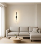 Wall lamps - Abigali Vargo LED wall lamp 12W modern 42cm black - product 2