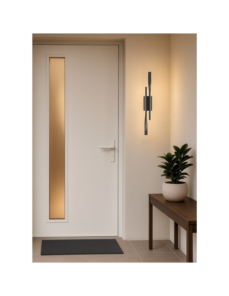 Abigali Kinkiet LED Vargo 12W nowoczesny 42cm czarny