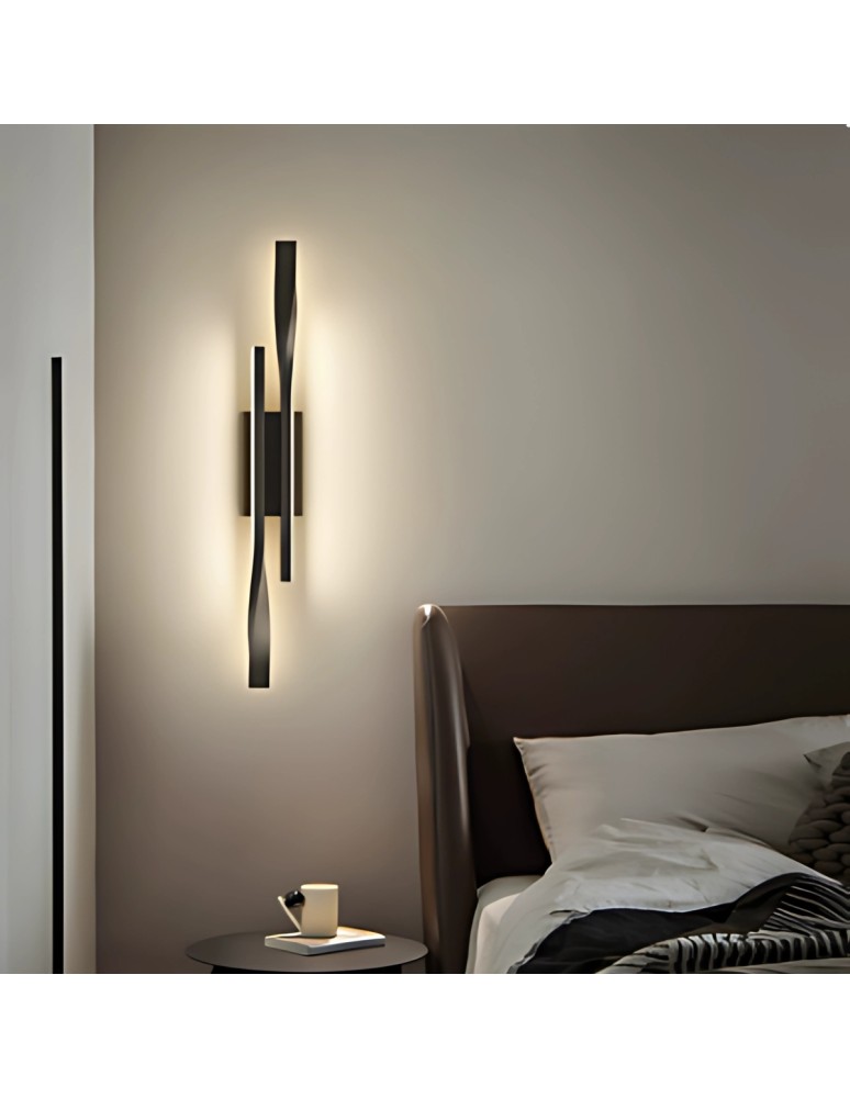 Wall lamps - Abigali Vargo LED wall lamp 12W modern 42cm black - product kolory-swiatla.pl 5