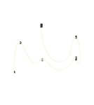 Product categories - Abigali Skyline LED pendant lamp 60W flex modern 3m - product 1
