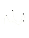 Abigali Skyline LED pendant lamp 60W flex modern 3m