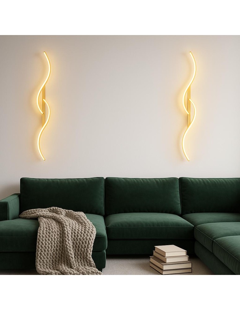 Wall lamps - Abigali LED wall lamp Persi 16W 60 cm gold - product kolory-swiatla.pl 2