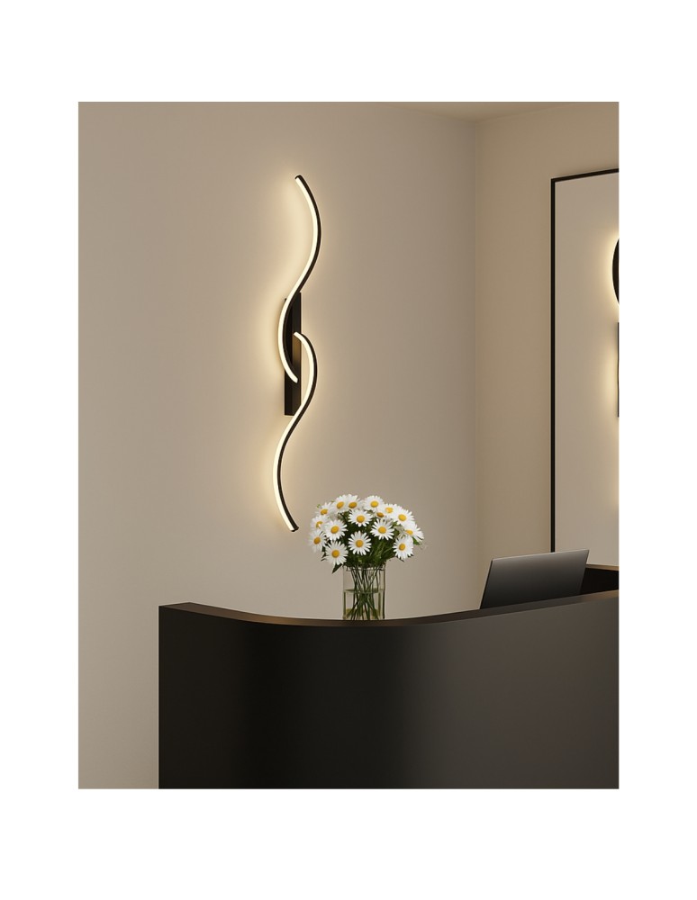 Abigali Kinkiet LED Persi 16W 60 cm czarny