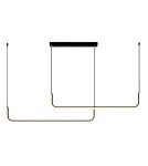 Pendant lamps over the island - Abigali Nikon 36W modern black pendant lamp - product 1