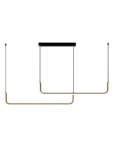 Abigali Nikon 36W modern black pendant lamp