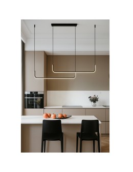 Abigali Nikon 36W modern black pendant lamp - product 2