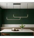 Pendant lamps over the island - Abigali Nikon 36W modern black pendant lamp - product 3