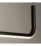 Pendant lamps over the island - Abigali Nikon 36W modern black pendant lamp - product 4