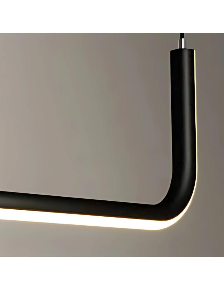 Pendant lamps over the island - Abigali Nikon 36W modern black pendant lamp - product kolory-swiatla.pl 4