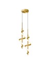 Abigali Spirali 20W spiral gold pendant lamp