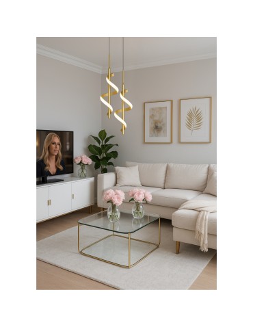 Abigali Lampa wisząca Spirali 20W spiralny złoty - produkt 2