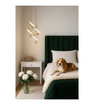 Abigali Lampa wisząca Spirali 20W spiralny złoty