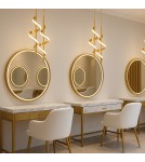 Abigali Lampa wisząca Spirali 20W spiralny złoty