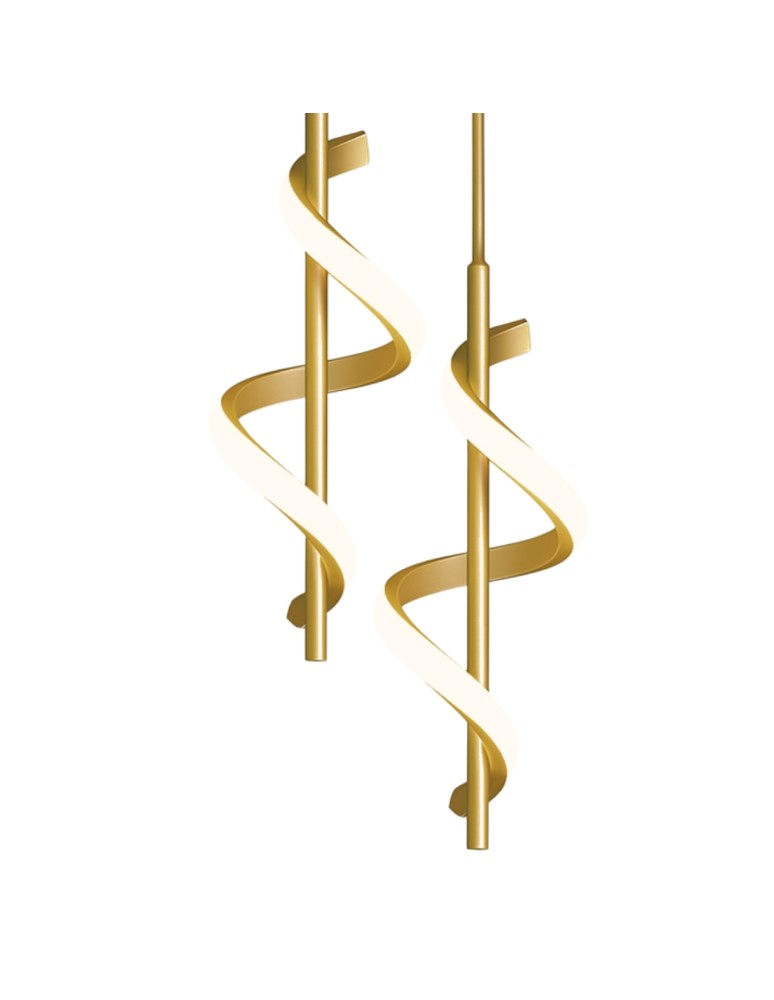 Abigali Lampa wisząca Spirali 20W spiralny złoty