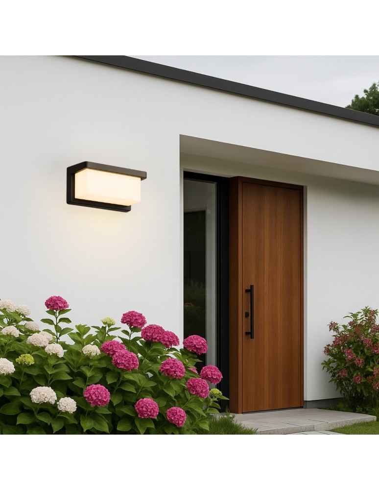 Outdoor wall lamps - Abigali Frizer1 outdoor wall lamp IP65 E27 modern black - product kolory-swiatla.pl 2