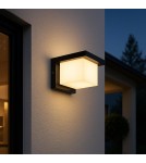 Outdoor wall lamps - Abigali Frizer3 outdoor wall lamp IP65 E27 modern black - product 2