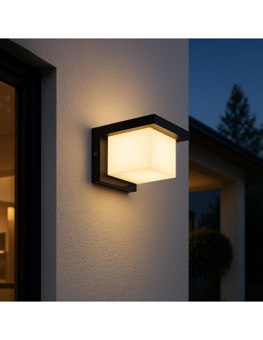 Abigali Frizer3 outdoor wall lamp IP65 E27 modern black - product 2