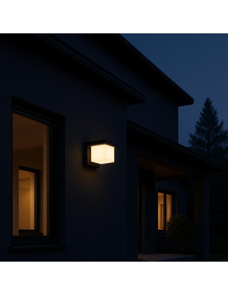 Outdoor wall lamps - Abigali Frizer3 outdoor wall lamp IP65 E27 modern black - product kolory-swiatla.pl 3