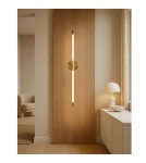 Abigali Kinkiet designerski Linear 14W nowoczesny złoty