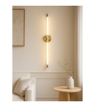 Abigali Kinkiet designerski Linear 14W nowoczesny złoty