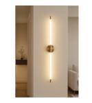 Wall lamps - Abigali Linear 14W modern gold designer wall lamp - product 4