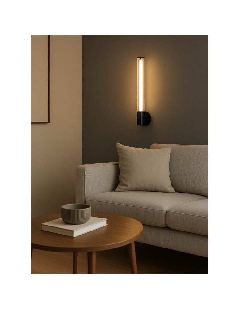 Wall lamps - Abigali Tripo USB-C 3000K portable black LED wall lamp. - product kolory-swiatla.pl 2