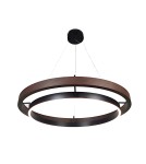 Abigali Lampa wisząca Plato 38W ring nowoczesna brązowy/czarny