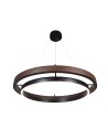 Abigali Lampa wisząca Plato 38W ring nowoczesna brązowy/czarny