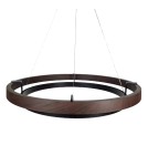 Abigali Lampa wisząca Plato 38W ring nowoczesna brązowy/czarny